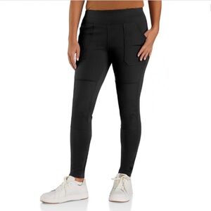NWT Carhartt 2X Womens Force Utility Leggings Pockets Pants Stretch Black